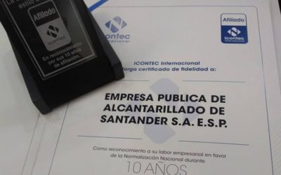 Recibimos reconocimiento por el Icontec