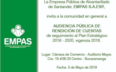 Audiencia de Rendición de Cuentas vigencia 2018