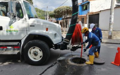 EMPAS realizó limpieza del sistema de alcantarillado en Girón