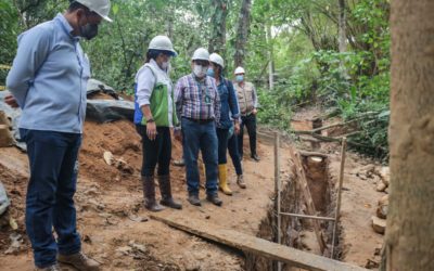 Gerente de EMPAS recorre algunas obras que se ejecutan en el área de influencia