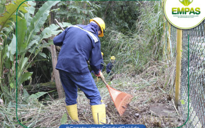 EMPAS apoyó jornada de limpieza de la quebrada La Cuellar